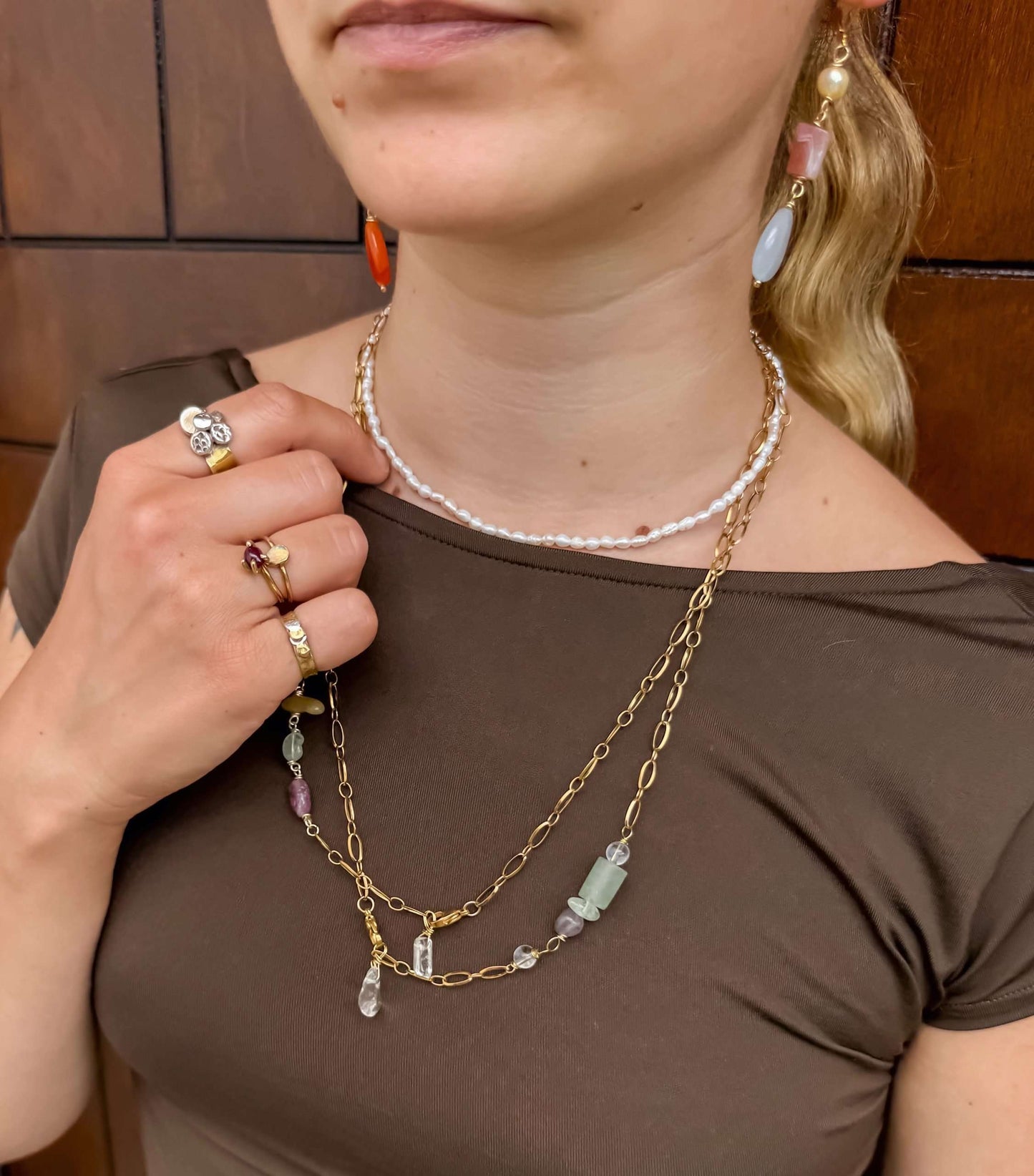 Collana rosario lunatica