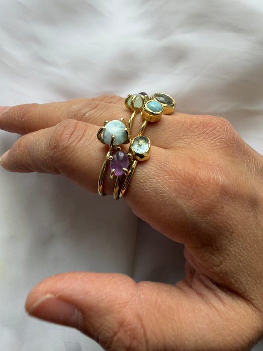 Anello con griffe - Ametista