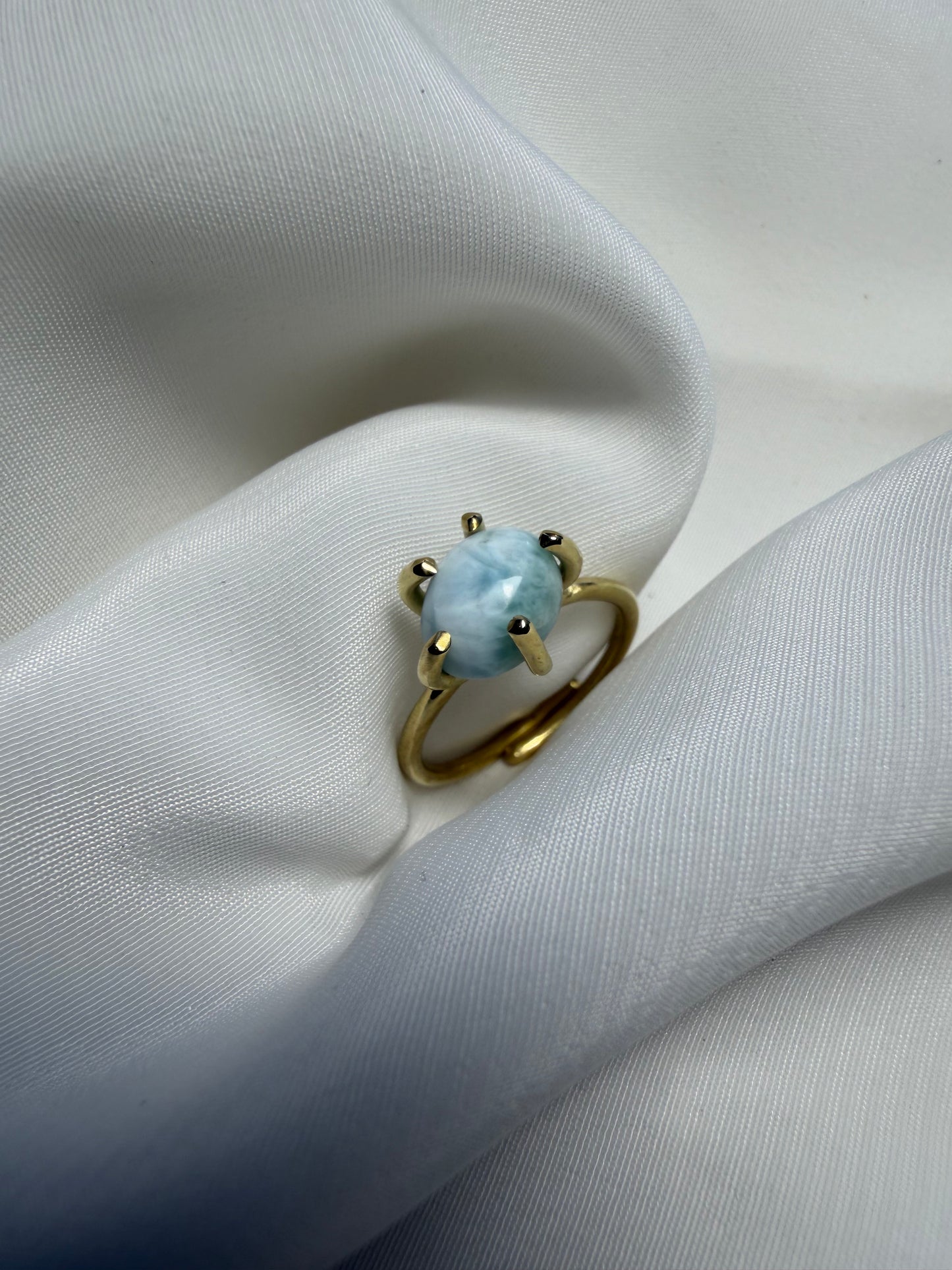 Anello con griffe - Larimar