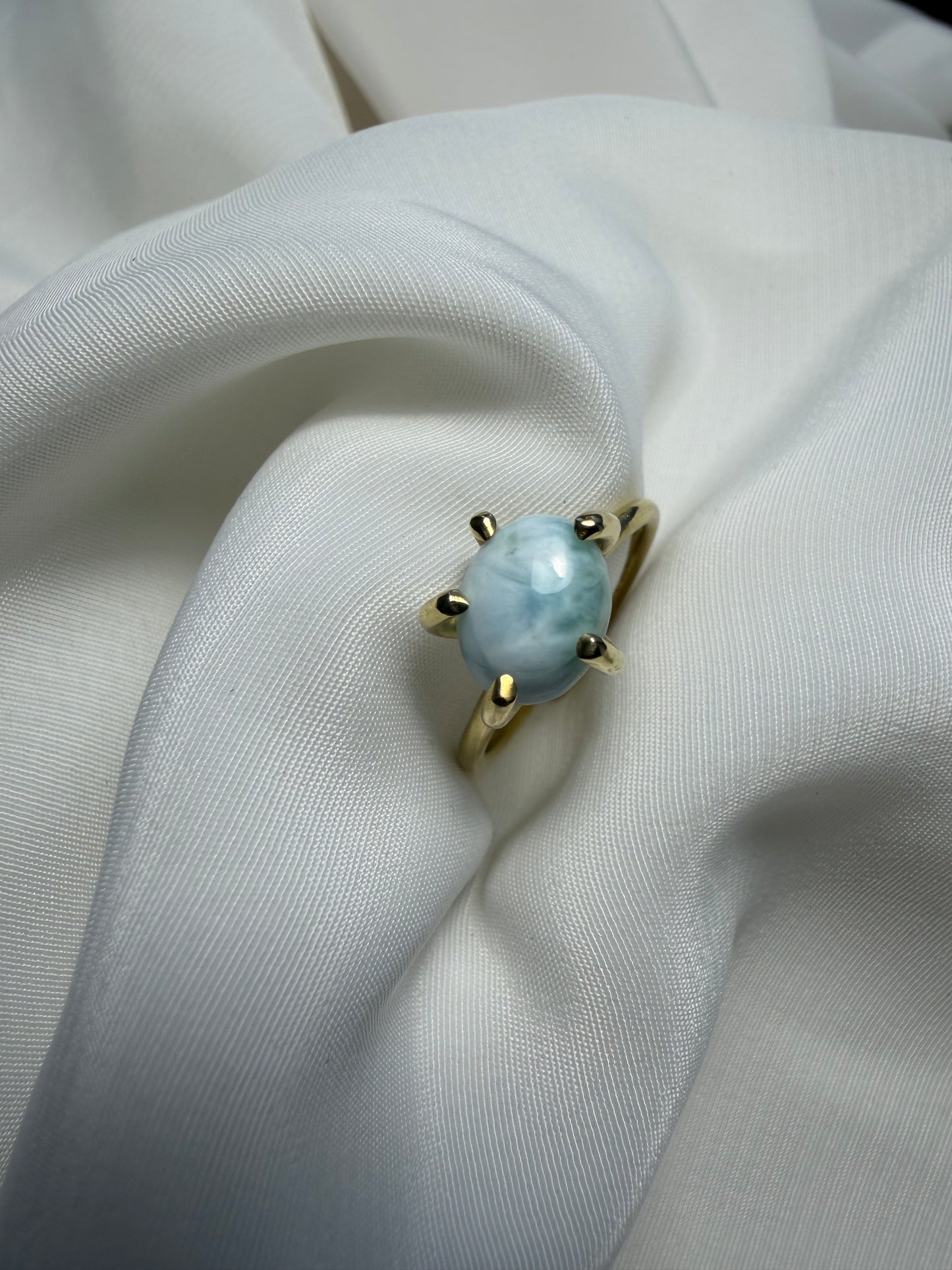 Anello con griffe - Larimar