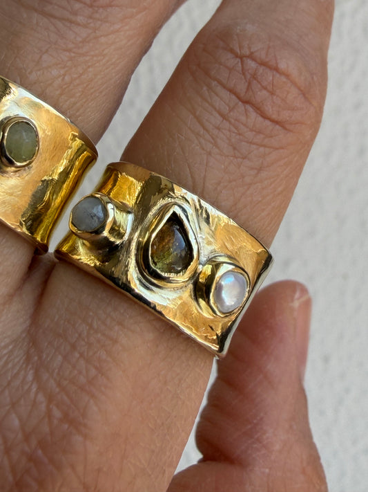 Anello fascione - Cosmo tormalina