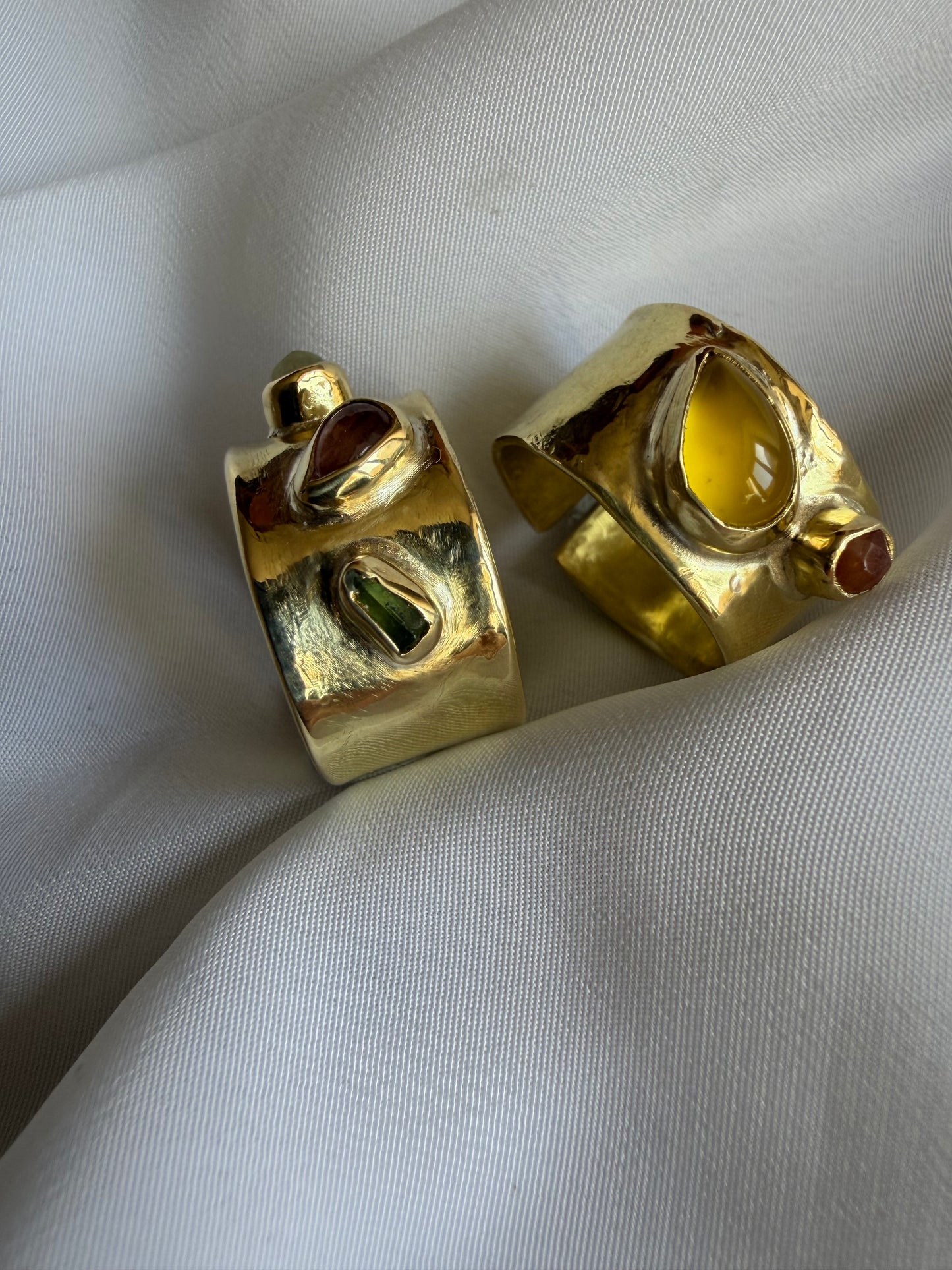 Anello fascione - Cosmo onice giallo