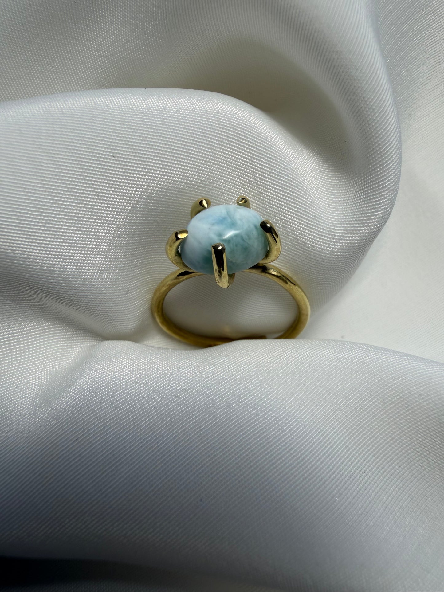 Anello con griffe - Larimar