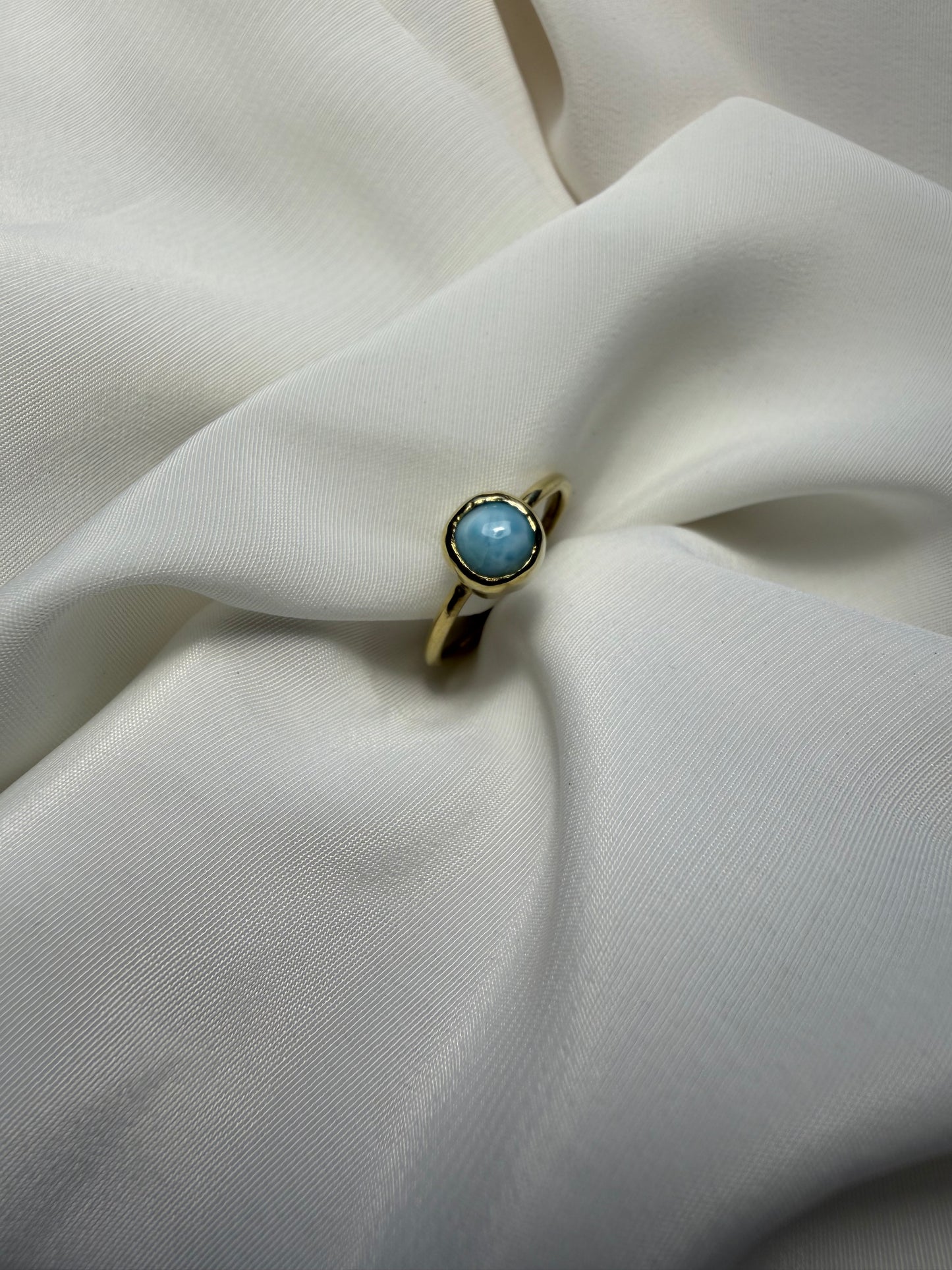 Anello con larimar