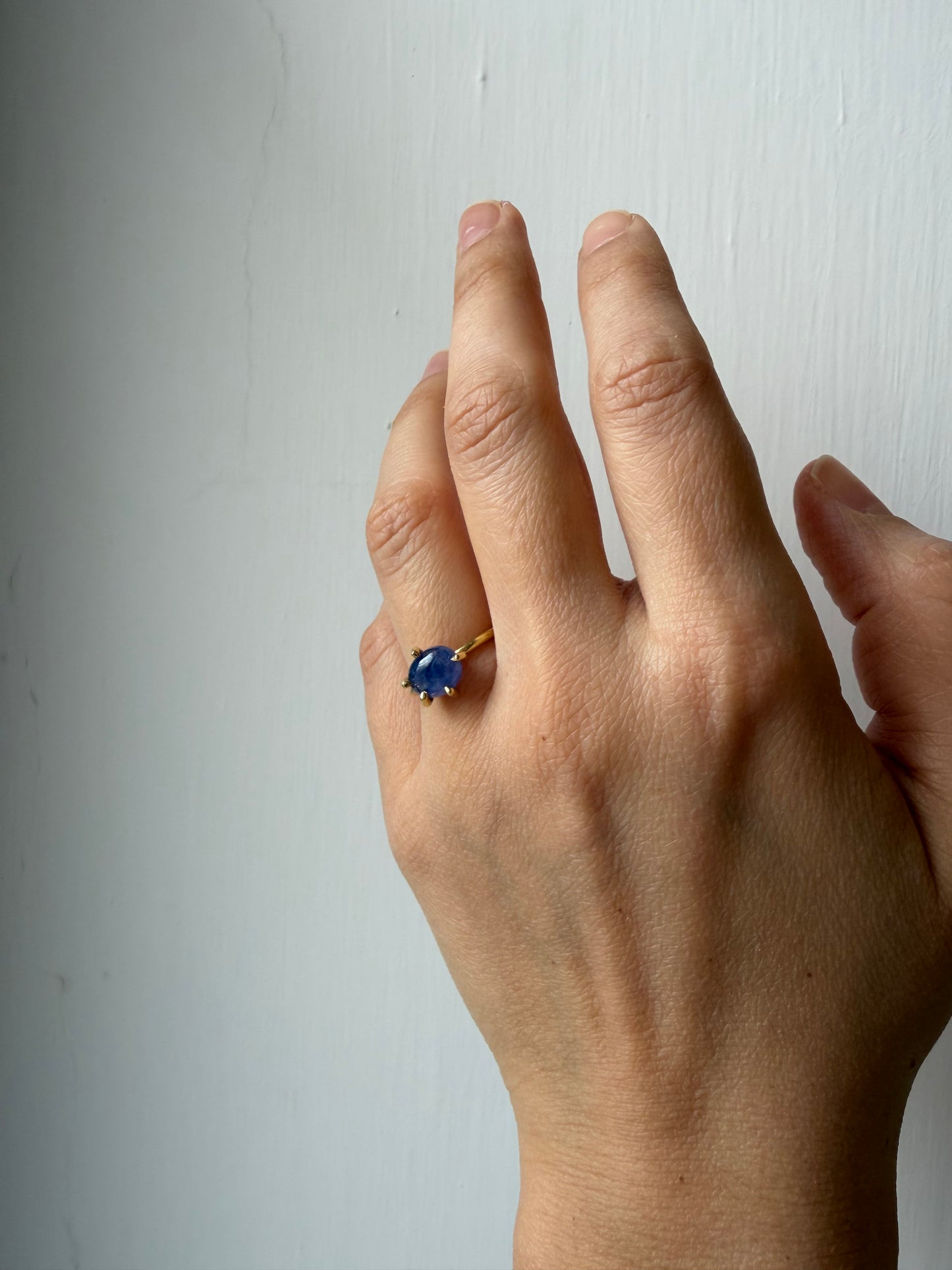 Anello con griffe - Tanzanite