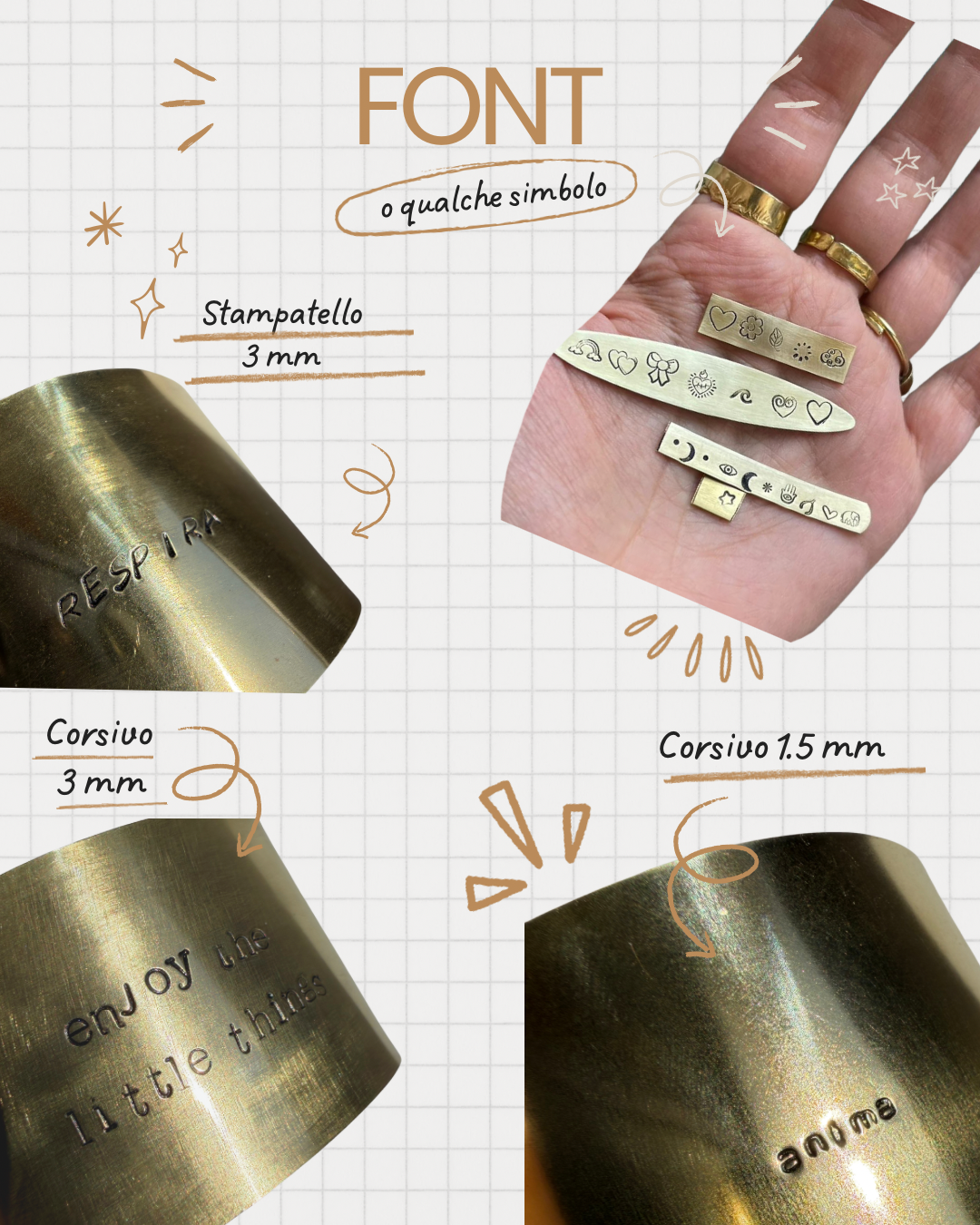 Collana con targhetta rettangolare