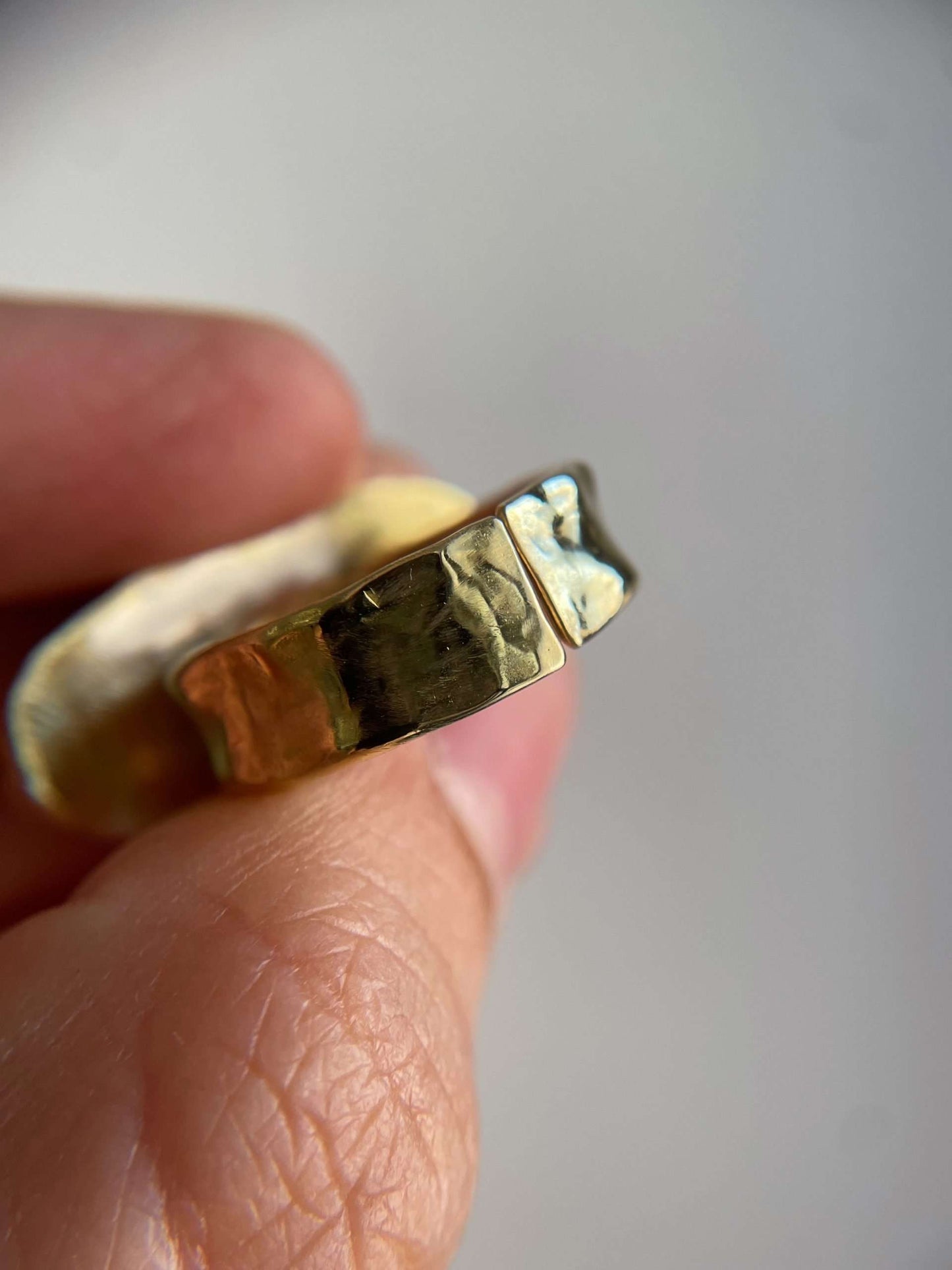 Anello BIG cosmo a fascia larga con Crysocholla