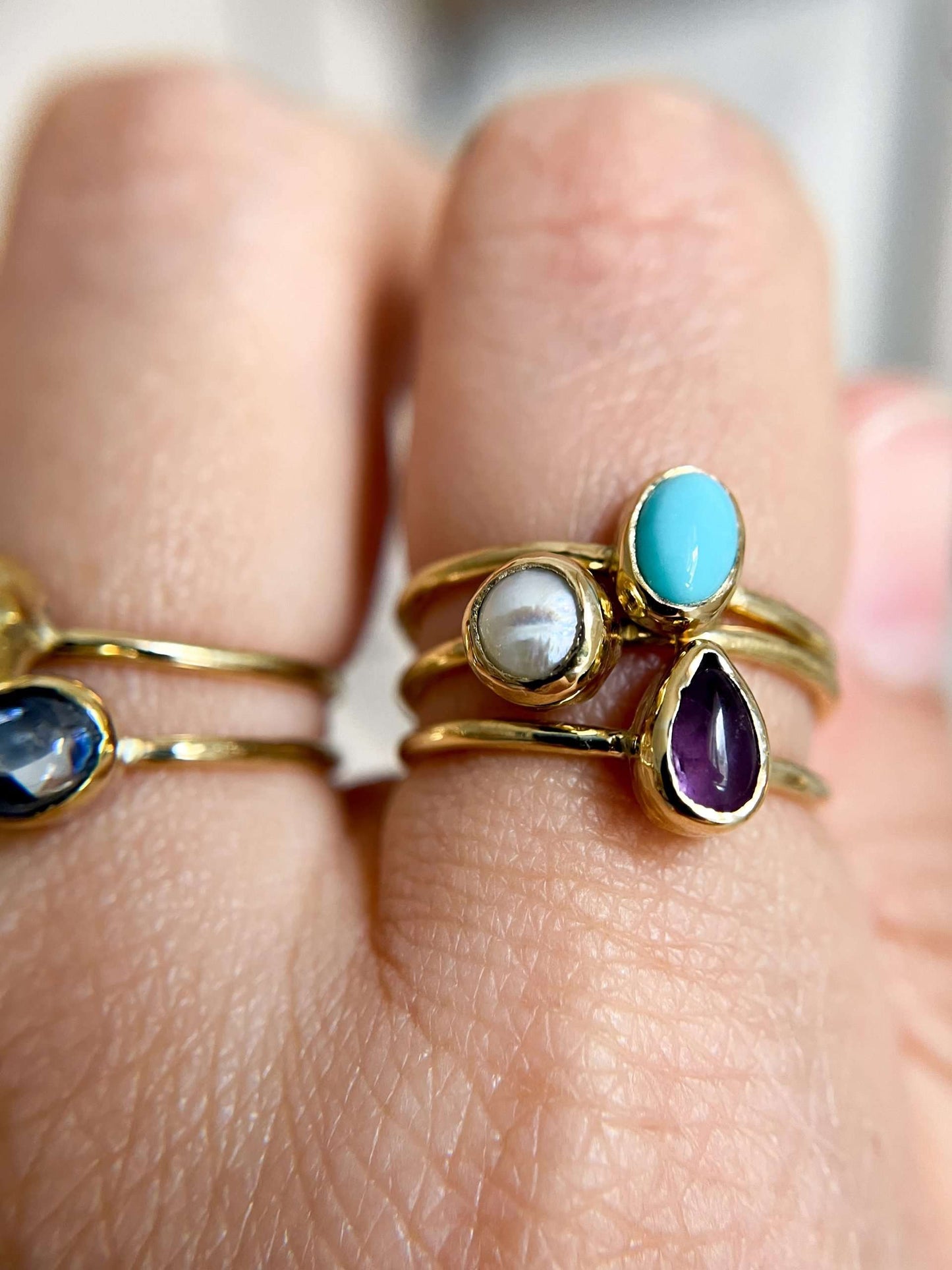 Anello microcosmo - perla