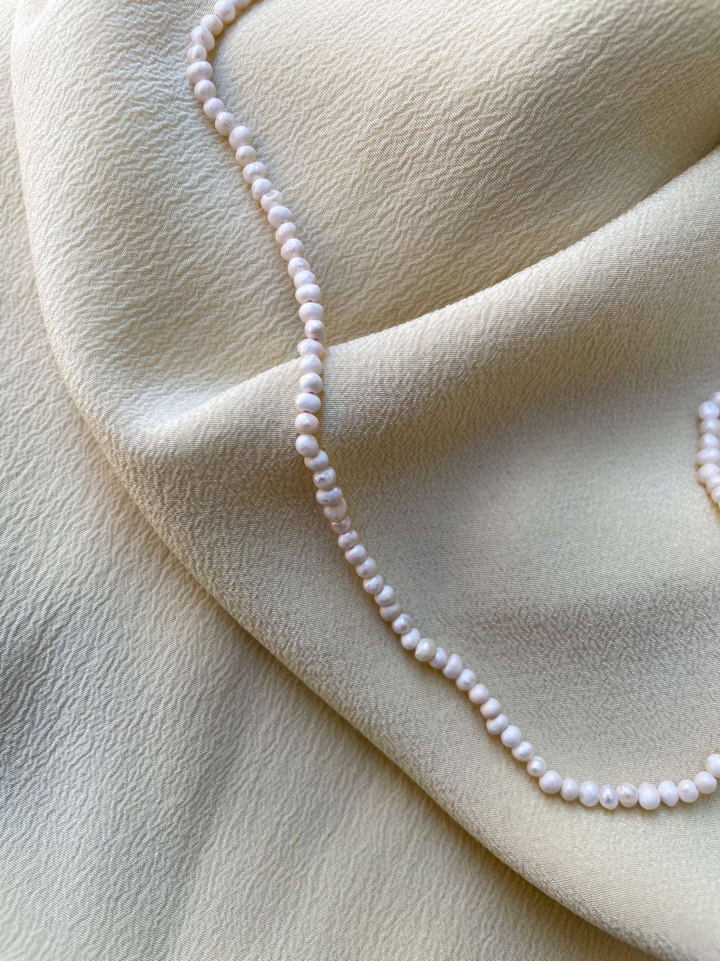 Collana regolabile microperle