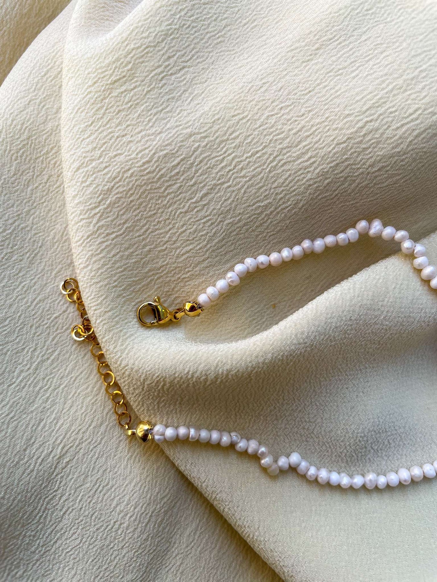 Collana regolabile microperle