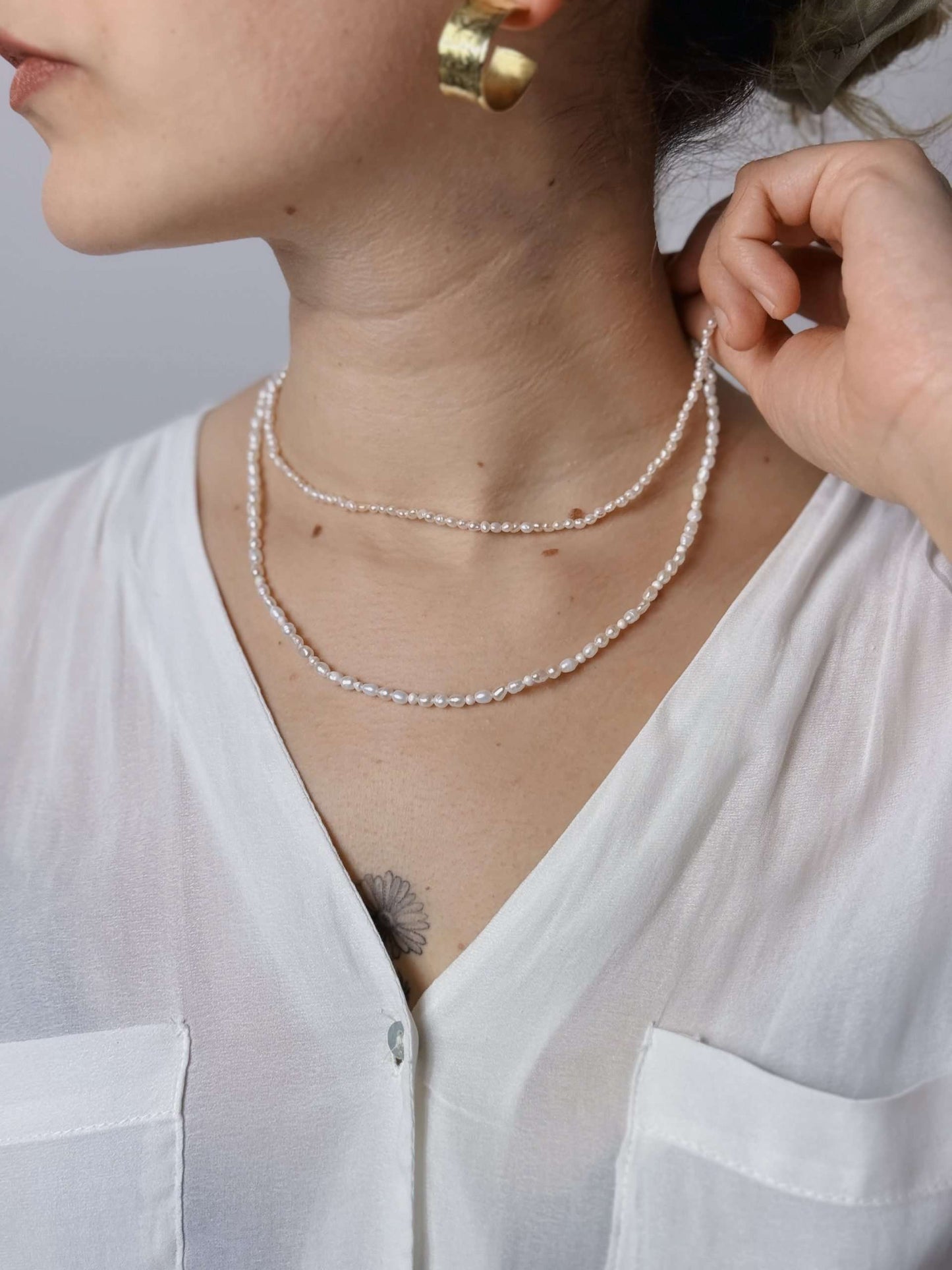 Collana con perle di fiume
