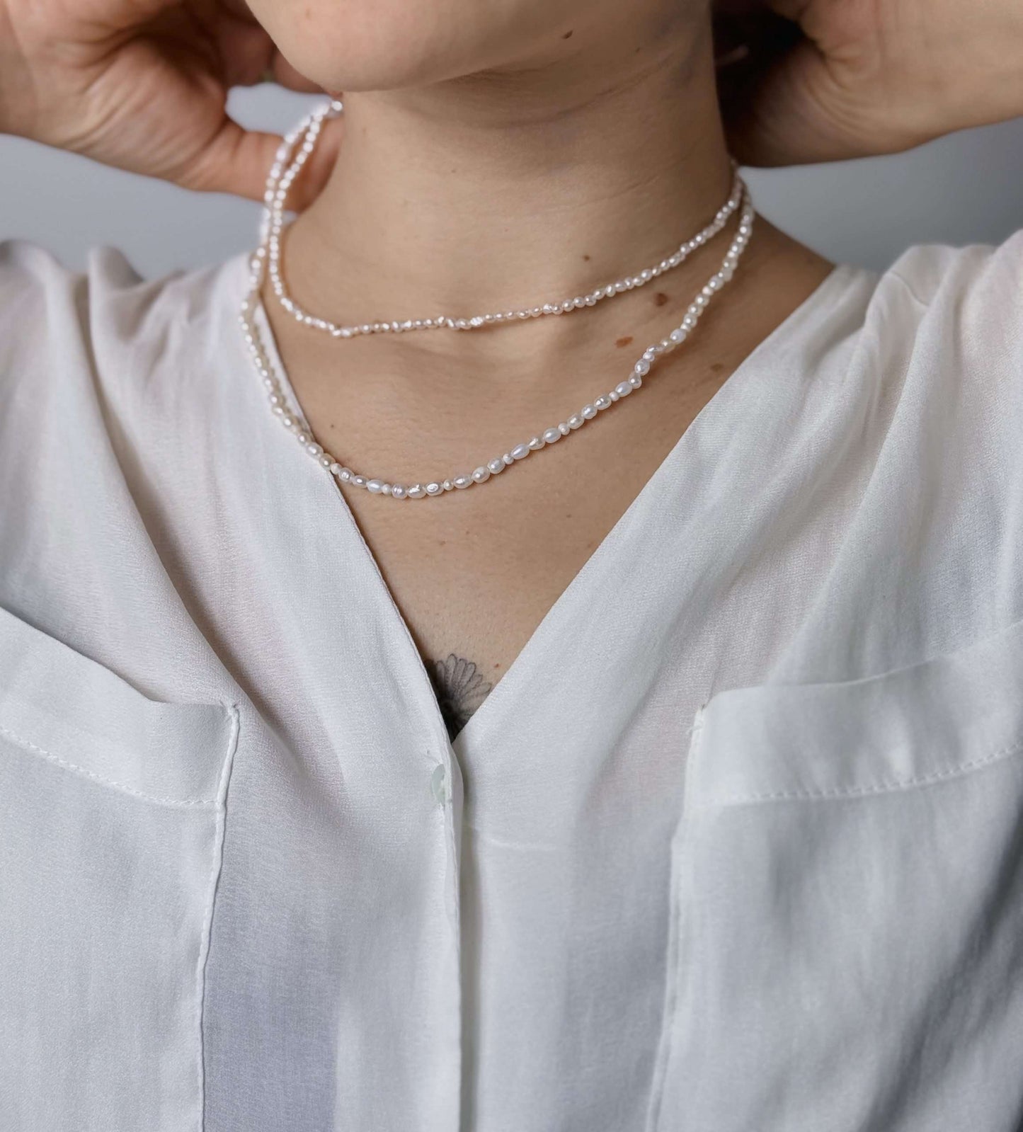 Collana con perle di fiume