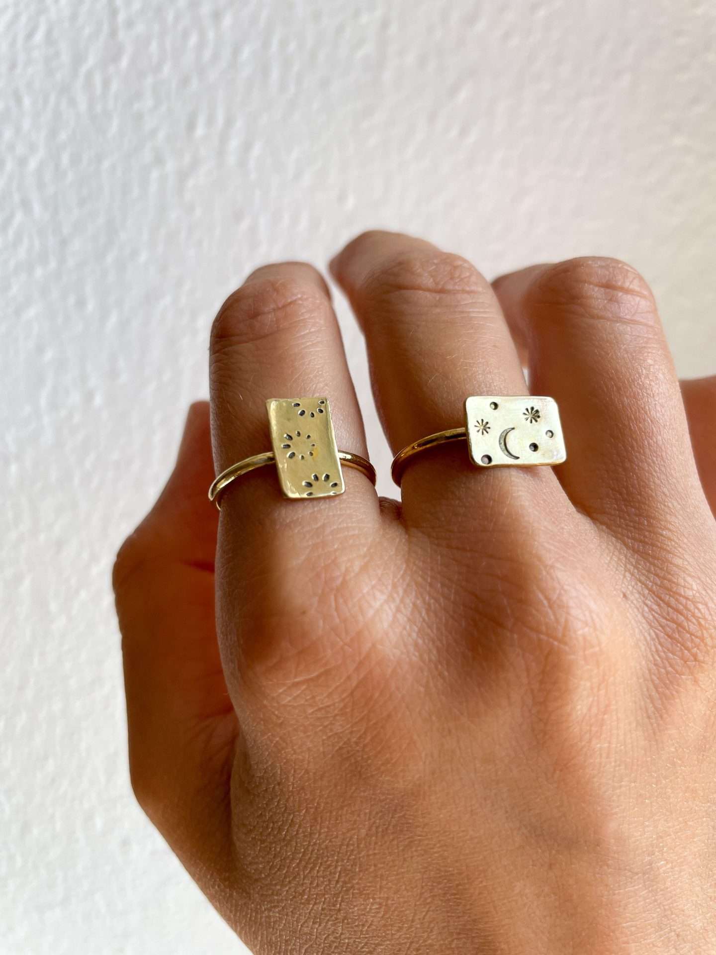 Anello quadrotto - SIMBOLO O LETTERA