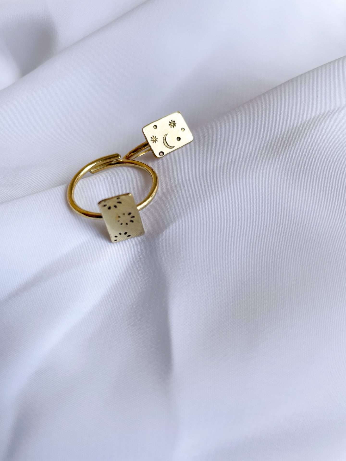Anello quadrotto - SIMBOLO O LETTERA