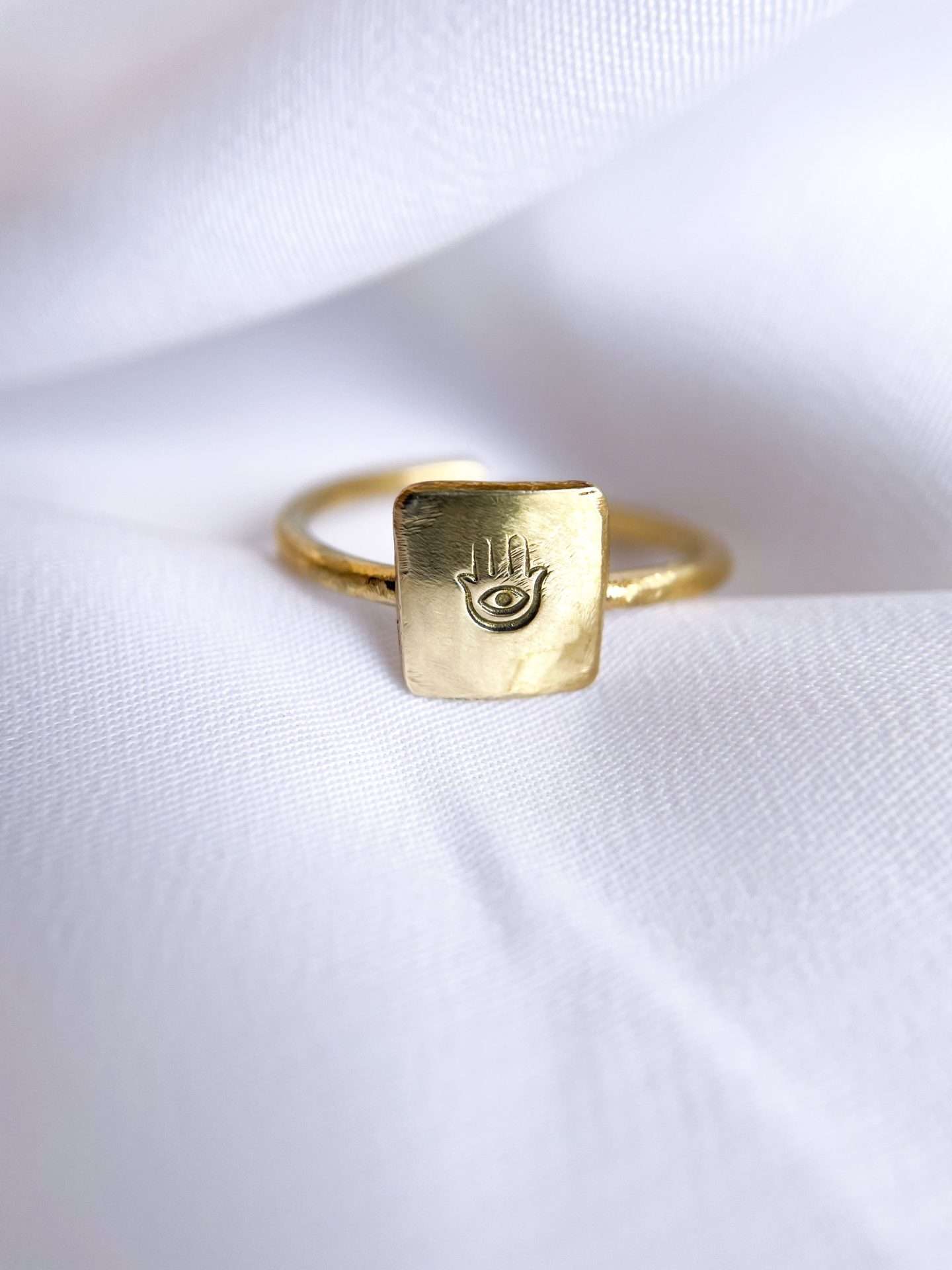 Anello quadrotto - SIMBOLO O LETTERA